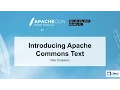 Introducing Apache Commons Text - Rob Tompkins