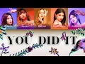 Download Lagu kaia 'You Did It' Lyrics (Color Coded Lyrics)