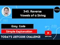 345 Reverse Vowels of a String Hindi