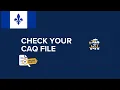 HOW TO CONSULT YOUR CAQ FILE
