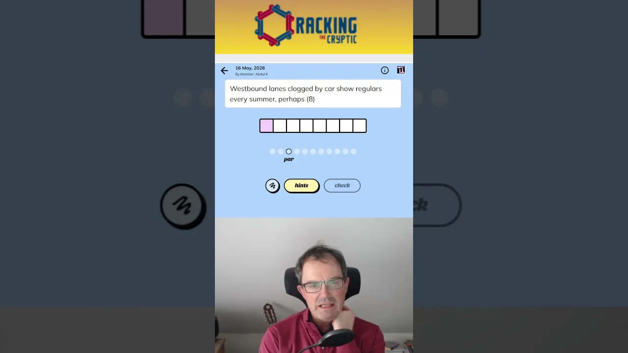 MinuteCryptic in a Minute - 16 May 2026 - JEREMY?!