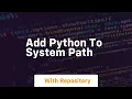add python to system path