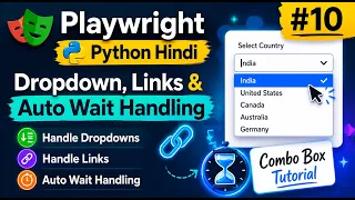 Playwright Python - Dropdown Links Shadow Root Handling Combo Box Tutorial