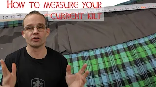 UTKilts How To Measure a traditional or utility kilt you already have