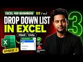 Excel Data Validation in Drop Down List in Excel Step by Step