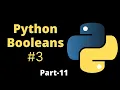 Python Booleans Part-11 Python Tutorial for Beginners