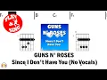 Download Lagu GUNS N' ROSES Since I Don't Have You NO VOCALS FCN GUITAR CHORDS \u0026 LYRICS