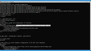 NETCONF YANG ASR9000 IOS-XR PYTHON NCCLIENT Structure Data