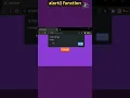 JavaScript Output techniques part 1 alert function JavaScript Tutorial in 1 minutes