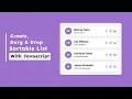 How to Build Sortable Darg and Drop in HTML CSS Javascript Darg and drop in Javascript