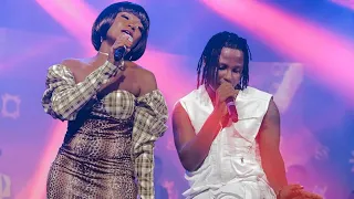 kelvyn boy performs with efya at the blackstar album listening