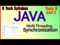 JAVA Synchronization - part 2