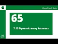 Dynamic Array Answers Dynamic Array Solution Unique Filter Sort Function
