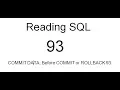 COMMIT DATA Before COMMIT or ROLLBACK SQL Tutorial 93