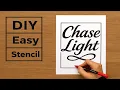 One Simple Trick to Design All Your Calligraphy Stencils