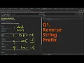 Leetcode Biweekly Contest 173 Q1 Reverse String Prefix