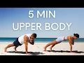 5 MIN UPPER BODY WORKOUT Strong Arms Chest Back No Equipment
