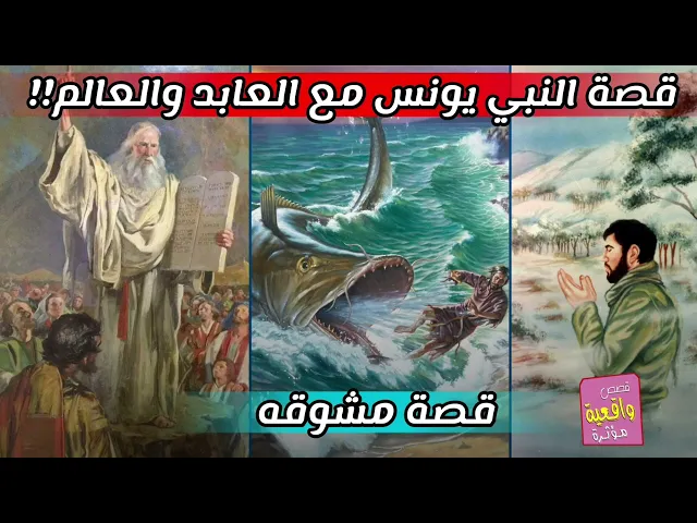 ⁣قصة النبي يونس مع العابد والعالم ... قصة مشوقه ..