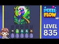 Pixel Flow Level 835 Solution Walkthrough