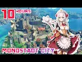 10 HOURS of Relaxing of Mondstadt Music OST - Genshin Impact \u0026 Noelle - TIMELAPSE / Calming / Sleep