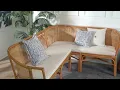 Baxton Studio Bali Pari Adede Light Honey 2pc Corner Bench Set - The Classy Home