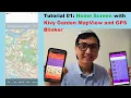 Kivy Mobile App Home Screen with Kivy Garden MapView and GPS Blinker