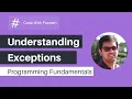 Fundamentals of Programming Languages Understanding Exceptions