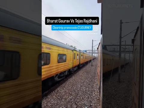 Bharat Gaurav Train Vs Tejas Rajdhani Express 🔥🔥 Kadak action ✨✨