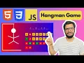 Create hangman game in html css javascript Javascript tutorial for begineers hindi