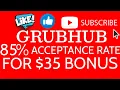 GRUBHUB 35 APPRECIATION BONUS FOR PREMIER AND PRO DRIVERS EXCLUDING PARTNER DRIVERS BUT WHY