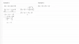 13 3c Absolute Value Equations - Dual Absolute Values