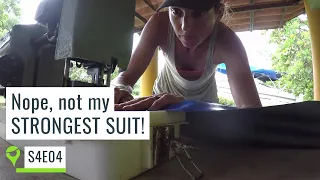 Trying to sew a rain cover with a VERY OLD machine – UNTIE THE LINES S4E04