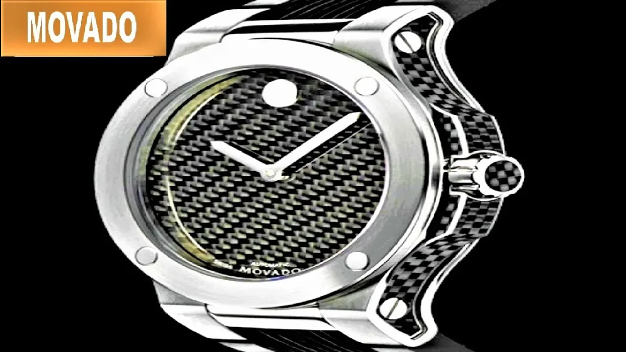 Bold Black Dial Black Genuine Leather To Learn more visit: http://www.worldofwatches.com/Movado-WATC. 