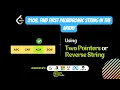 HOW TO Find First Palindromic String in the Array - Leetcode 2108