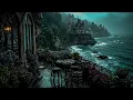Download Lagu Seaside Tea in the Gothic Balcony | Waves \u0026 Fog | Dark Academia Ambience for Deep Focus \u0026 Writing