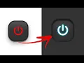 How to Create Rounded Icon Buttons - HTML Css Web Design Tutorial