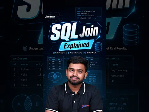 SQL JOIN Explained in 60 Seconds 🔥 | SQL Joins for Beginners #shorts