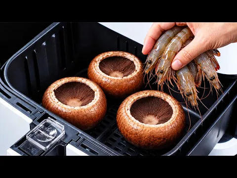 Put Shrimp Inside Mushrooms in the Air Fryer… and THIS Happened!
