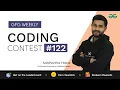 GFG Weekly Coding Contest - 122 Post Analysis GeeksforGeeks Practice