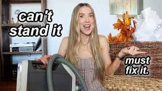 VLOG π i cant stand this thing, fixing it!, more halloween decor of course