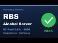 RBS alcohol server certification Practice Test 2026 50 Real Questions Answers