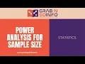 Power Analysis For Sample Size Using Python Statistical Hypothesis Testing