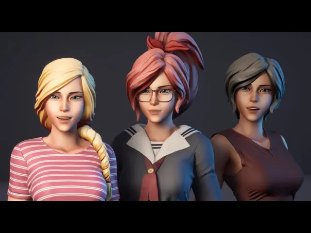 GRFH01 - Female Heroine 01 (Unreal Engine 4)