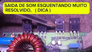 amplifier getting overheated sound output solved