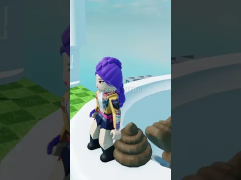 Rumi poopnya jadi besar banget dan berwarna putih #roblox