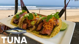 AHI TUNA TACOS BLACKENED style OSORIO easy cooking