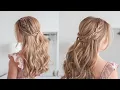 HALF UP LACE BRAIDS Cute Hairstyle for Medium Long Hair