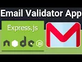 Node js Express Project to Build Bulk Email Address Validator in Browser Using EJS