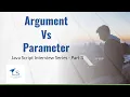 Argument vs Parameter - Java Script Interview Series