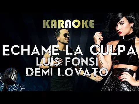 Download MP3 Luis Fonsi & Demi Lovato - Échame La Culpa | Karaoke Instrumental Lyrics Cover Sing Along